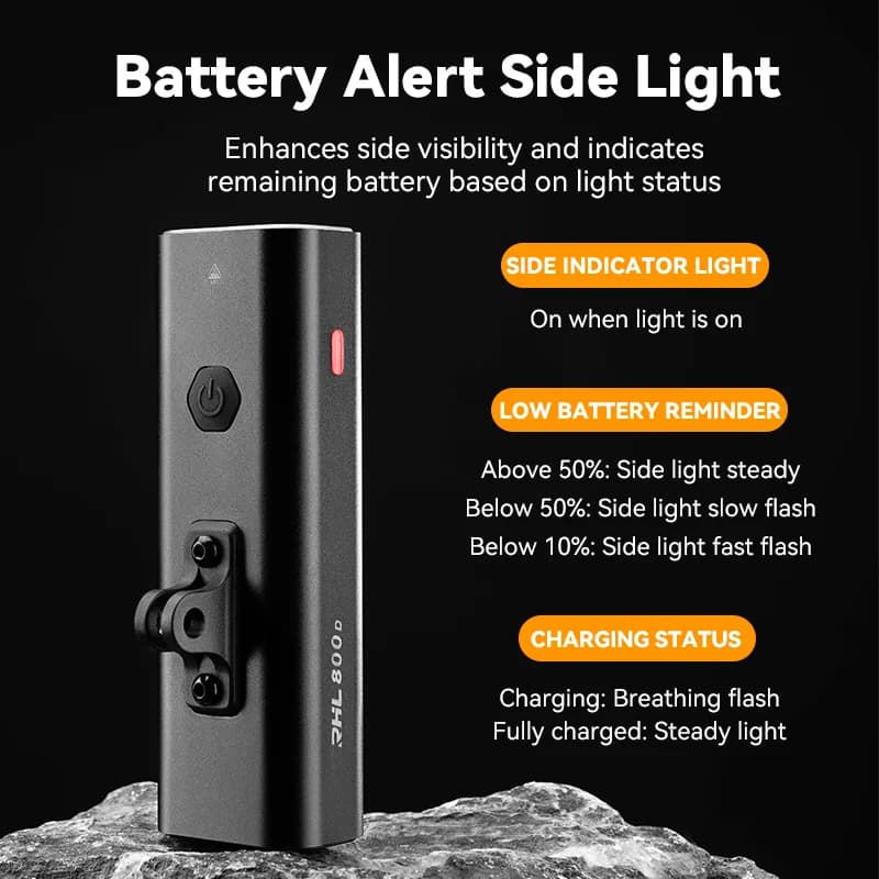 IPX6 Type-C LED 자전거 전조등