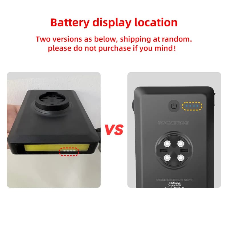 5000mAh USB 충전식 자전거 전조등